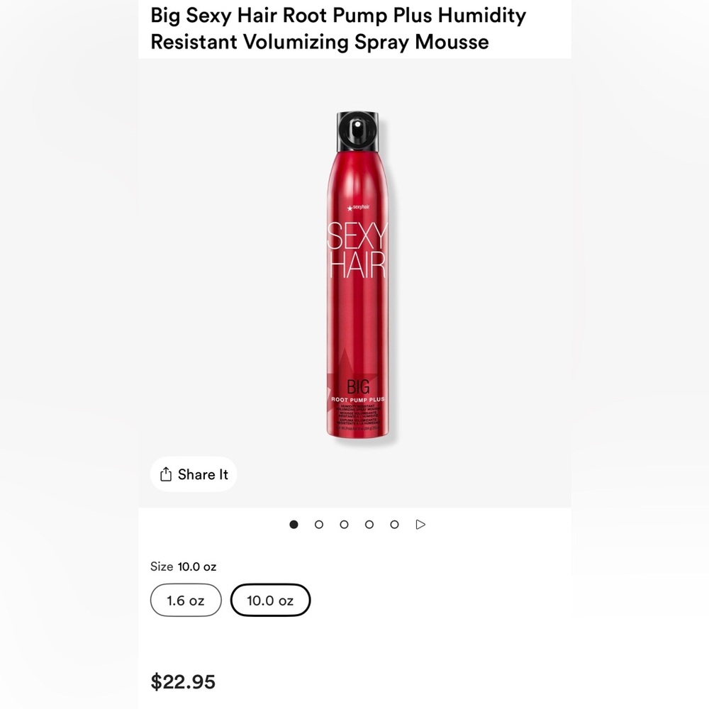NEW! Big Sexy Hair Root Pump Plus Volumizing Spray Mousse - Picture 4 of 5